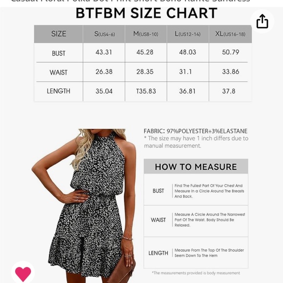 Polka dot summer halter dress - Picture 5 of 5